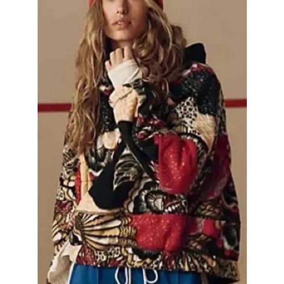 Free People Jackets & Blazers - Free People Movement Wild and Free Printed Fleece Pullover-Oversized